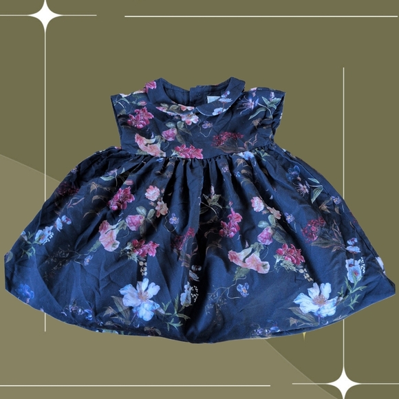 ✨ Edgehill Collection Night Floral Baby Dress Size 12-18